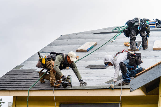 Professional Flat Roof Repair technician working in Chaplin, CT